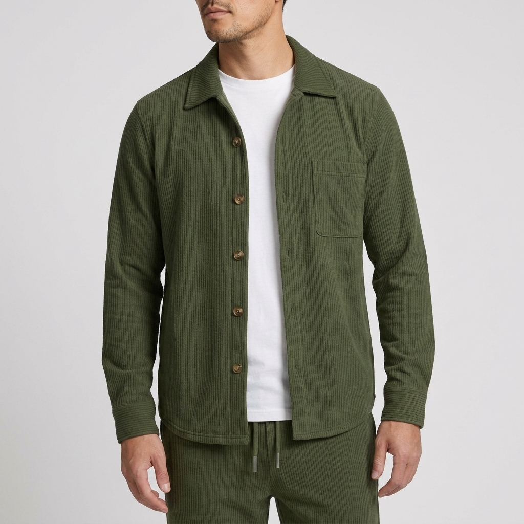 Michael Sydney men's cardigan & pants set, front view