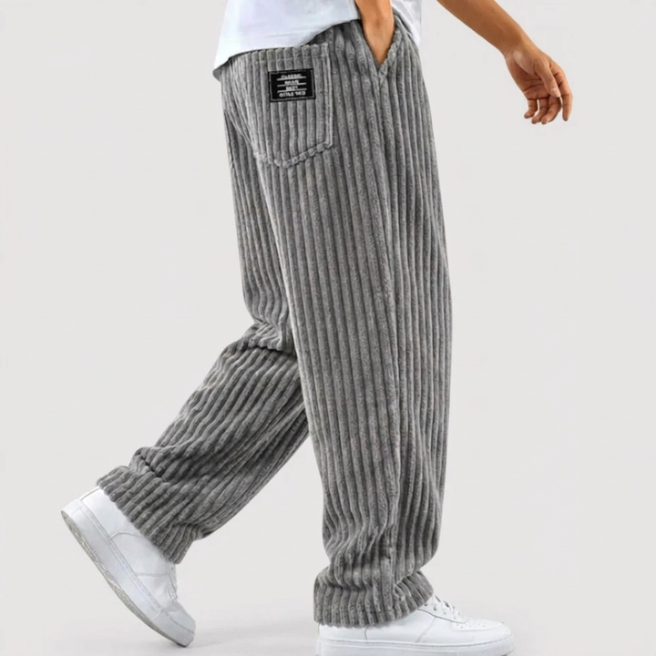 Michael Sydney men's textured pants, front view
