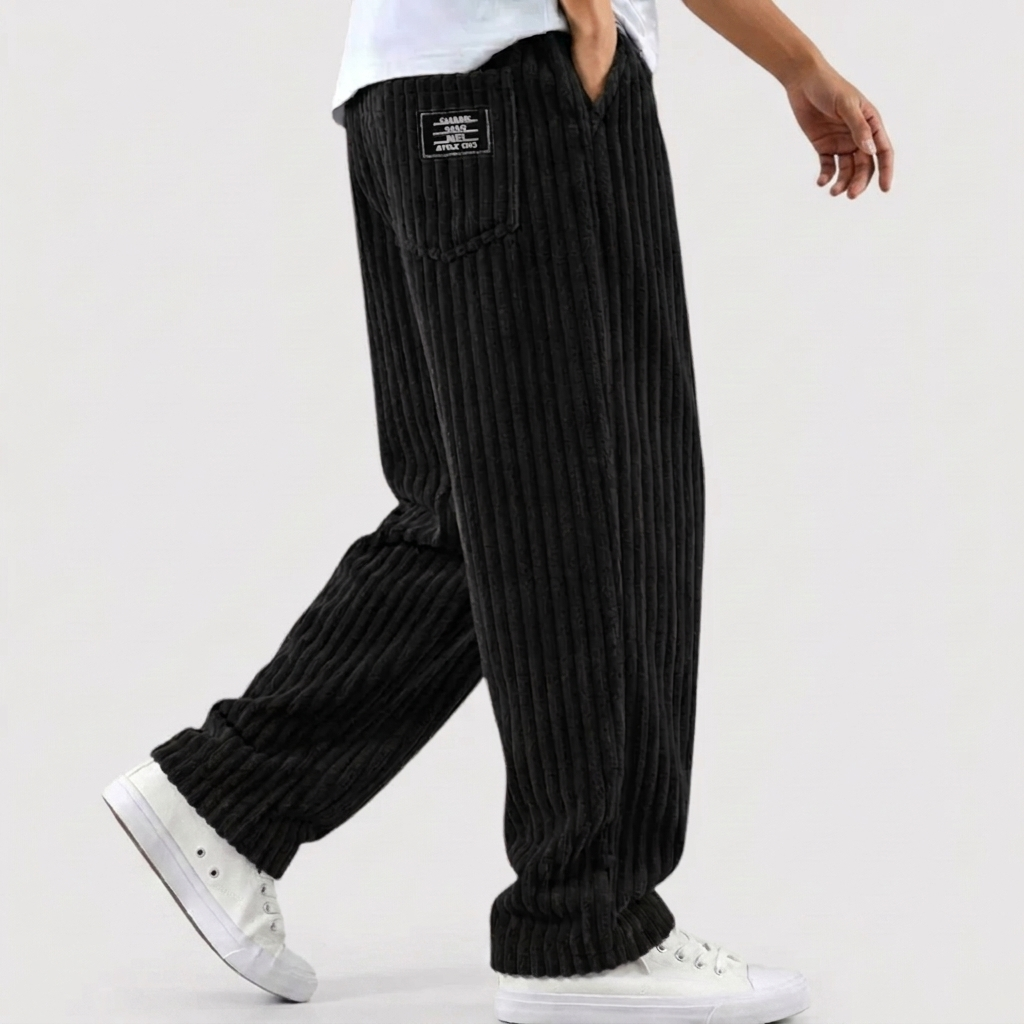 Michael Sydney men's textured pants, front view