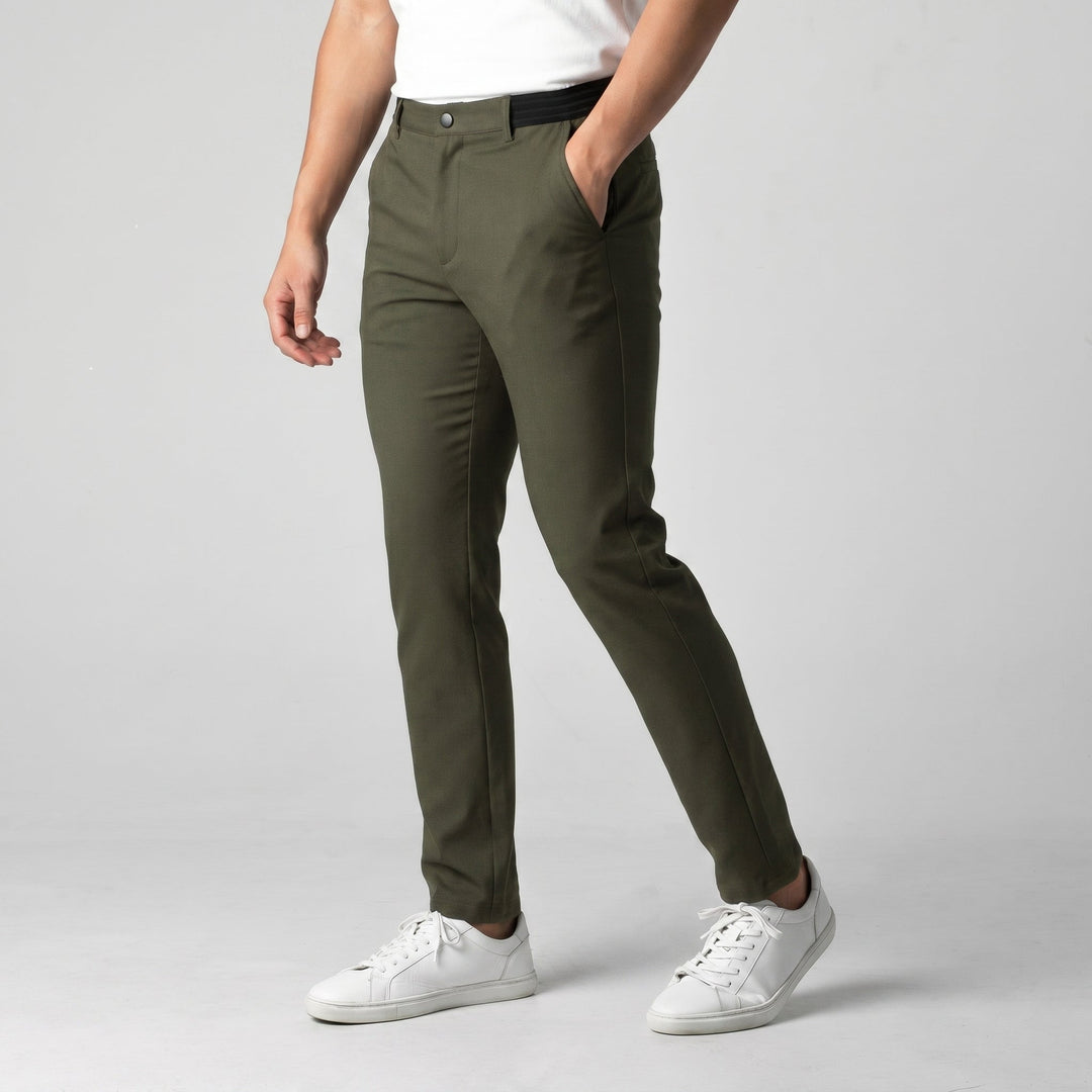 Michael Sydney men's stretch pants, front view