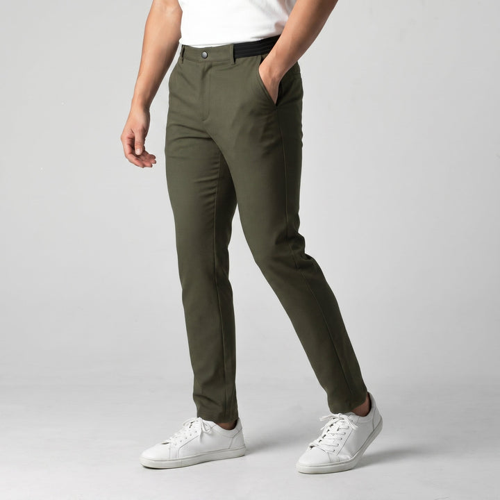 Michael Sydney men's stretch pants, front view
