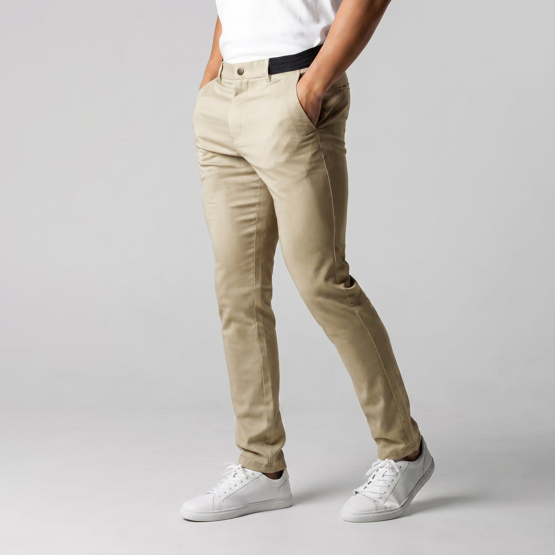 Michael Sydney men's stretch pants, front view