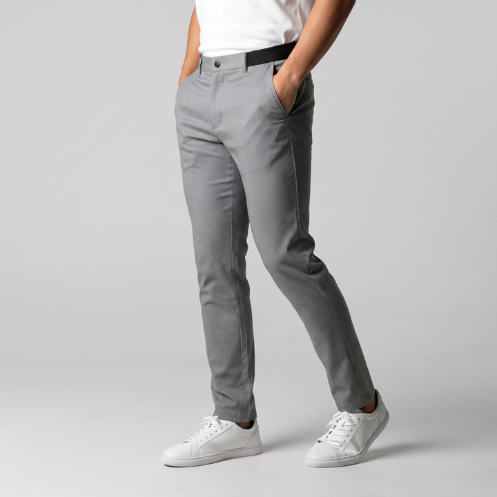 Michael Sydney men's stretch pants, front view