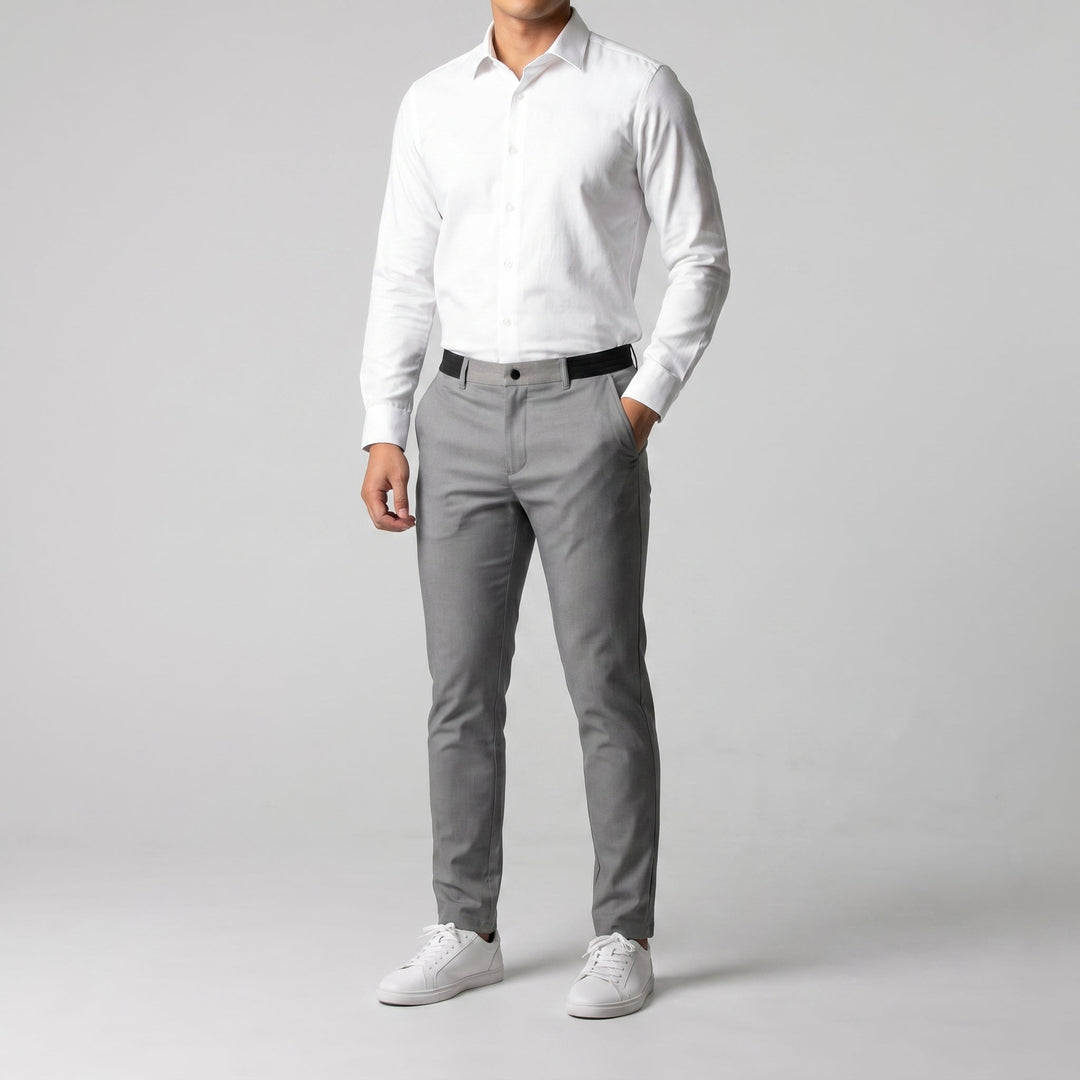 Michael Sydney men's stretch pants, front view