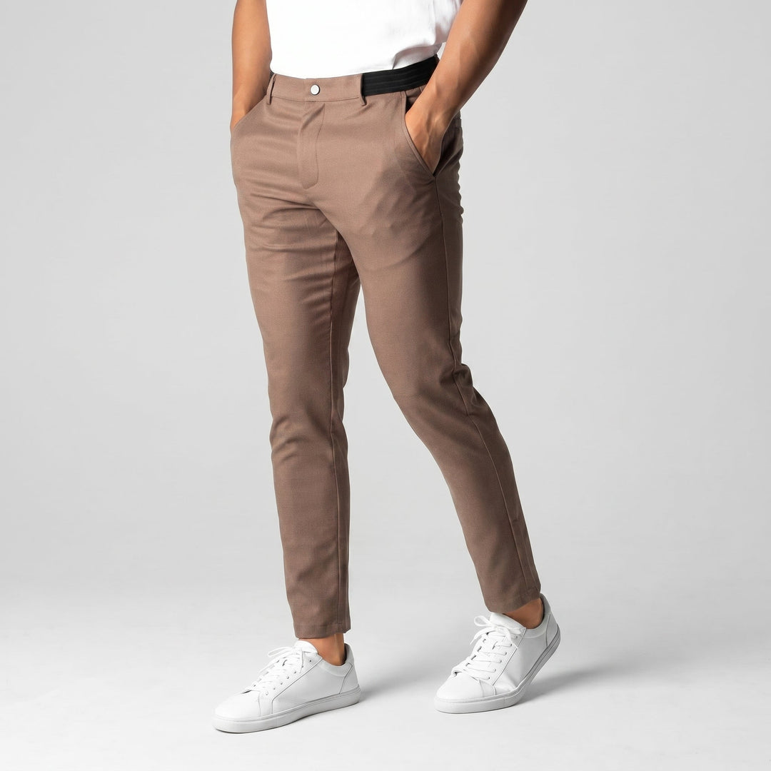 Michael Sydney men's stretch pants, front view