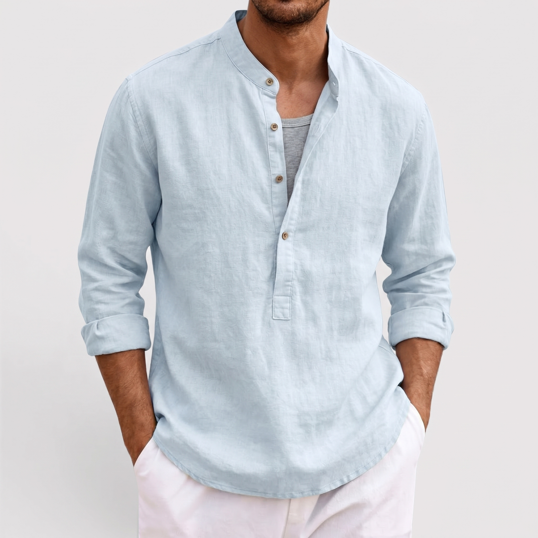 Michael Sydney men's airy shirt, front view