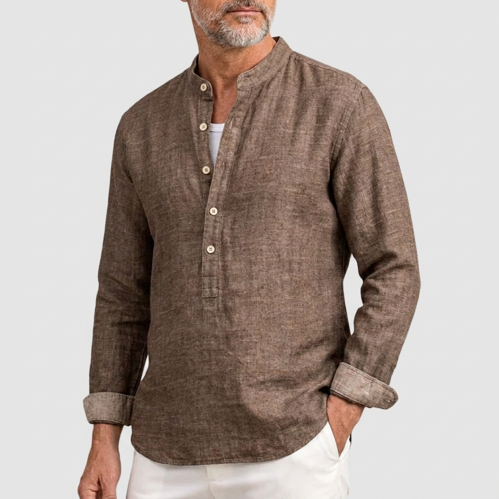 Michael Sydney men's soft long sleeve shirt, front view