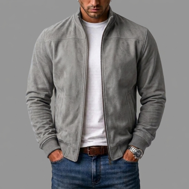 Brett Classic Zip Bomber Jacket