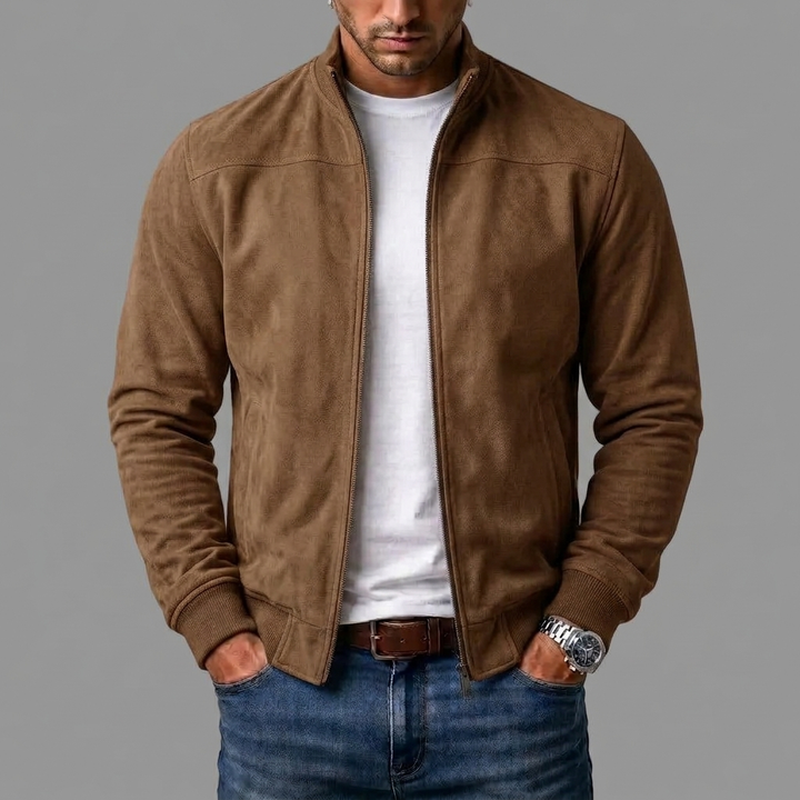 Brett Classic Zip Bomber Jacket