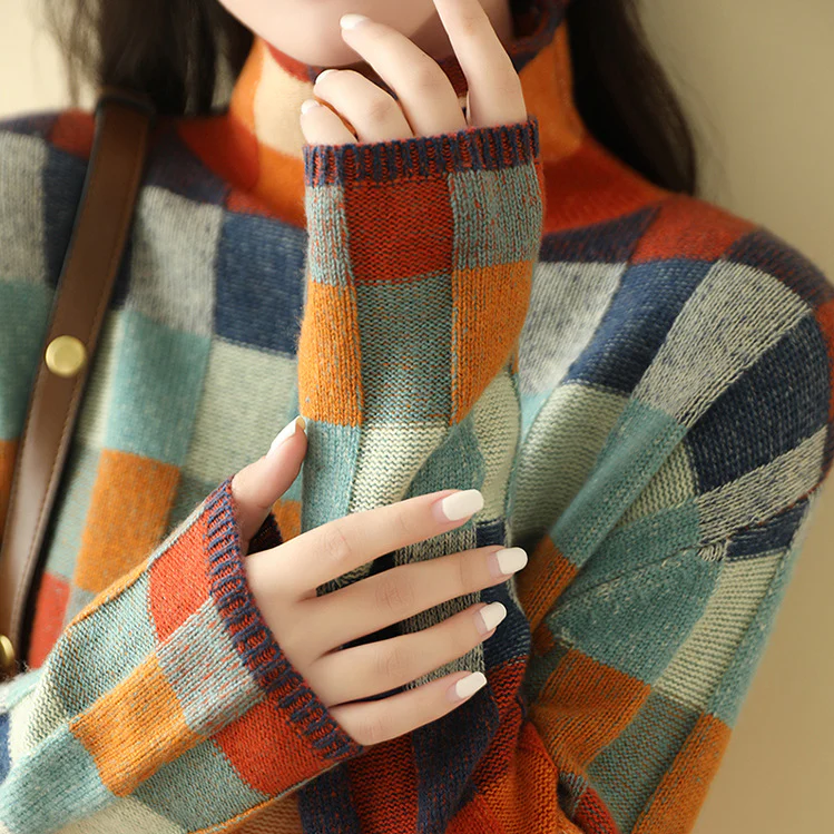 Theresa™ | Retro Check Jumper