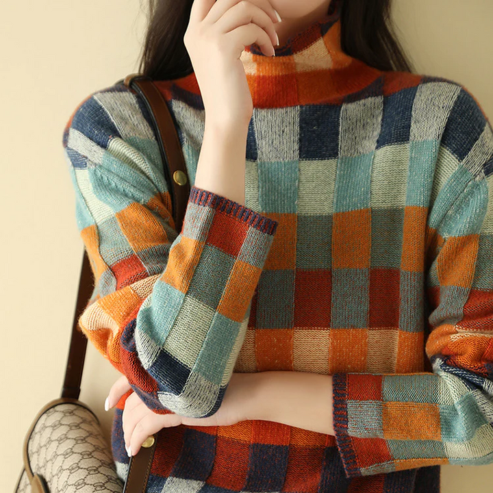 Theresa™ | Retro Check Jumper