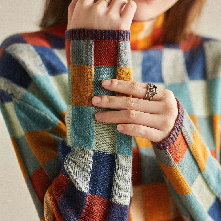 Theresa™ | Retro Check Jumper