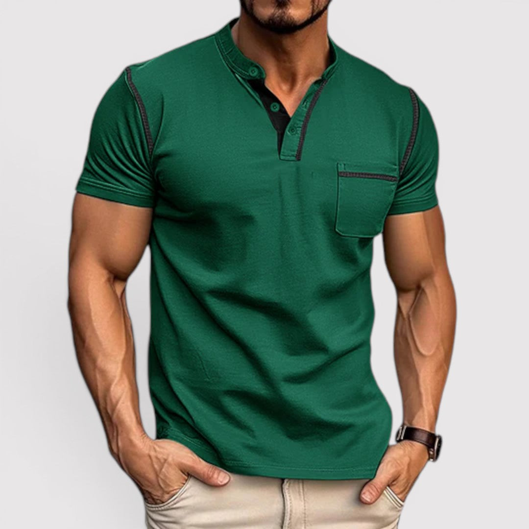 Michael Sydney men's t-shirt with chest pocket, front view