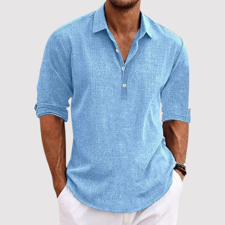 Michael Sydney men's airy shirt, front view