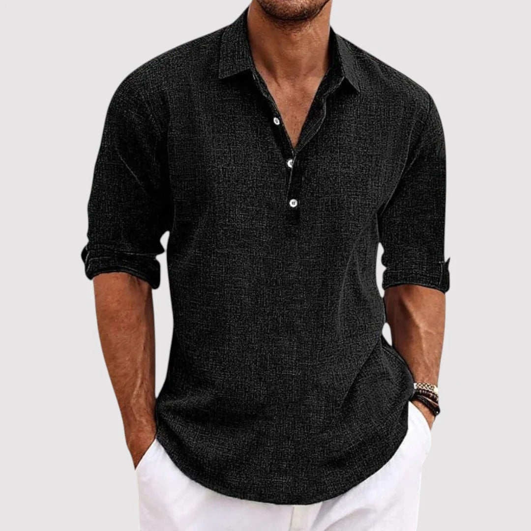 Michael Sydney men's airy shirt, front view