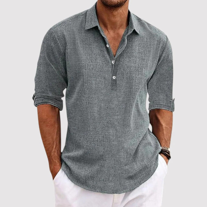 Michael Sydney men's airy shirt, front view