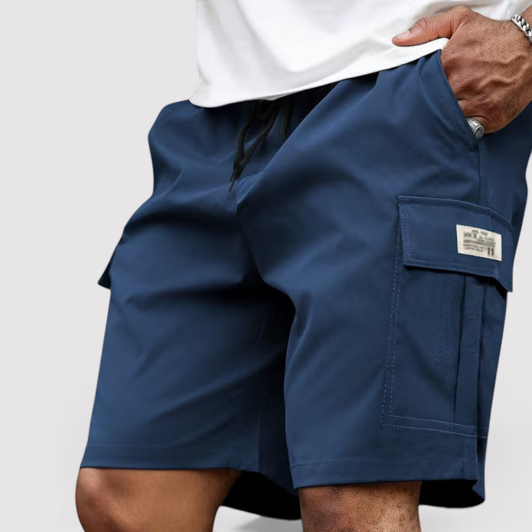 Michael Sydney men's cargo shorts, front view