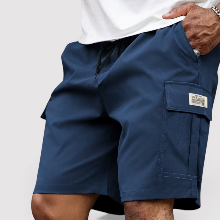 Michael Sydney men's cargo shorts, front view