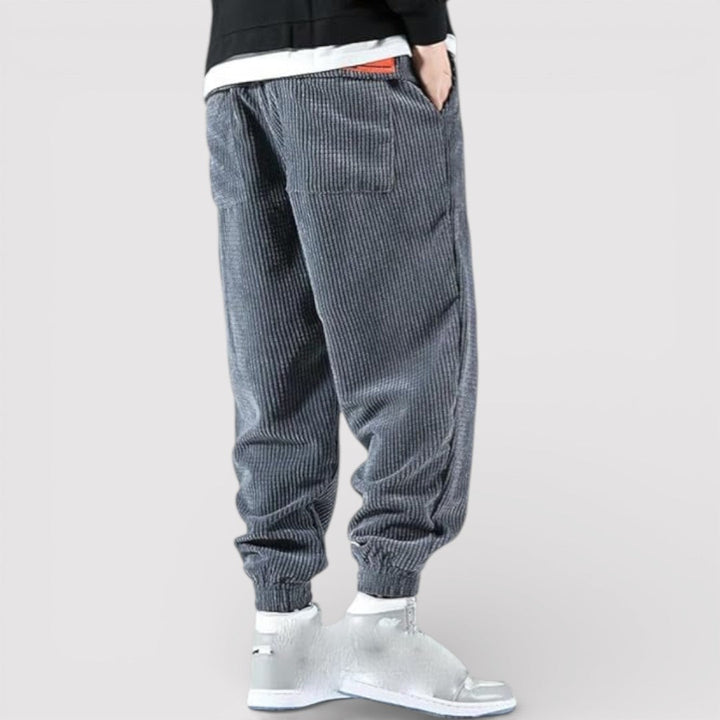 Michael Sydney men's Relaxed Pants with Cuffs, front view