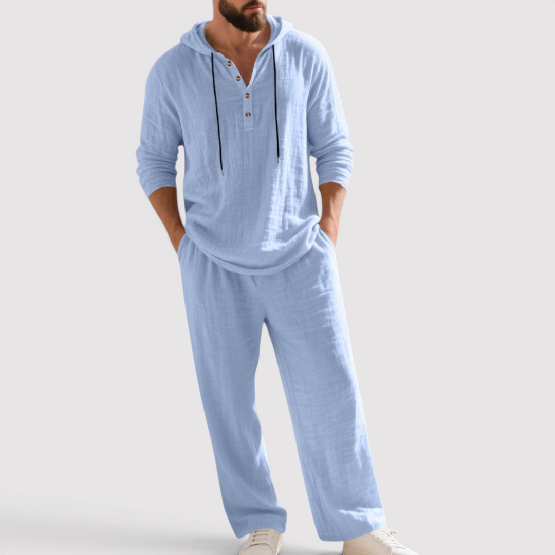 Michael Sydney men's sweatshirt and pants set, front view