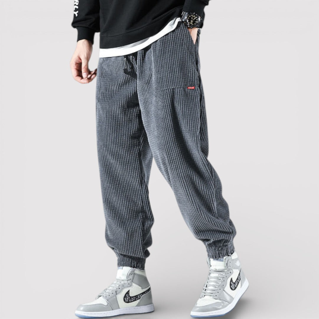 Michael Sydney men's Relaxed Pants with Cuffs, front view