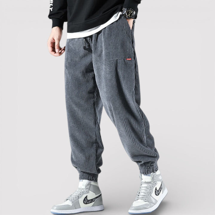 Michael Sydney men's Relaxed Pants with Cuffs, front view