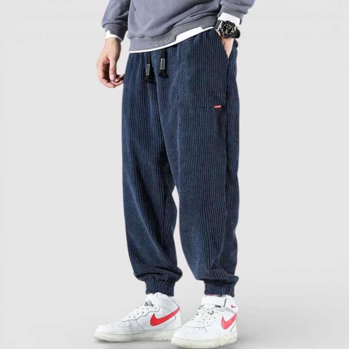 Michael Sydney men's Relaxed Pants with Cuffs, front view