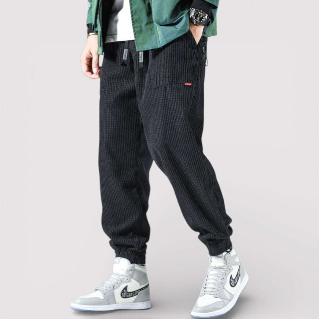 Michael Sydney men's Relaxed Pants with Cuffs, front view