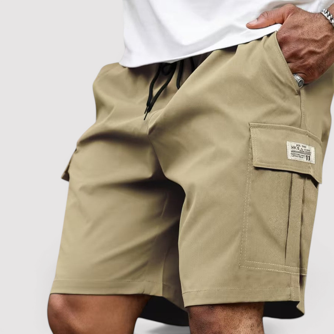 Michael Sydney men's cargo shorts, front view