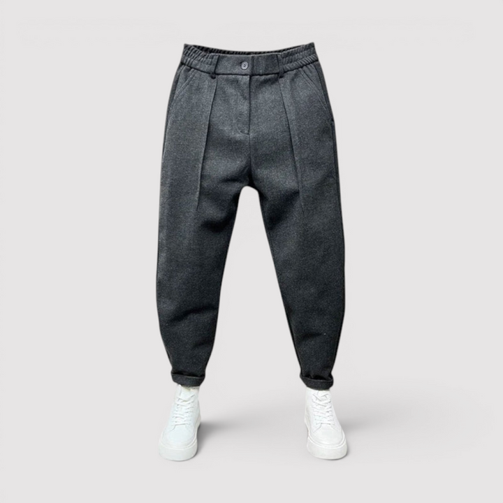 Michael Sydney men's lightweight tapered pants, front view