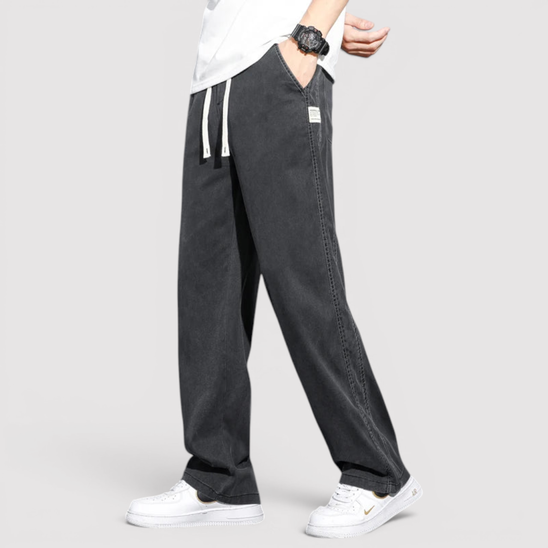 Michael Sydney men's wide-leg pants, front view