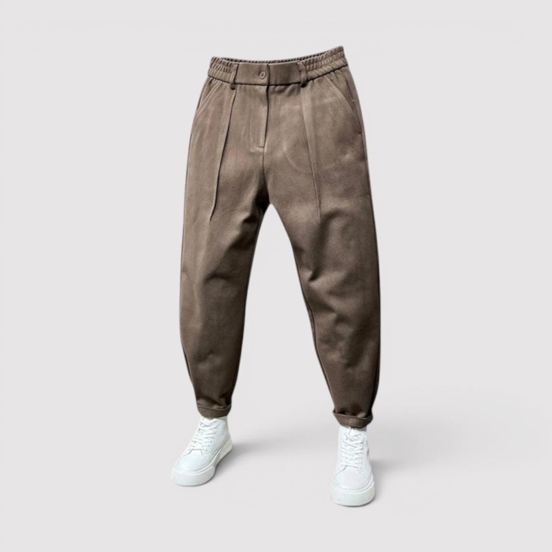 Michael Sydney men's lightweight tapered pants, front view