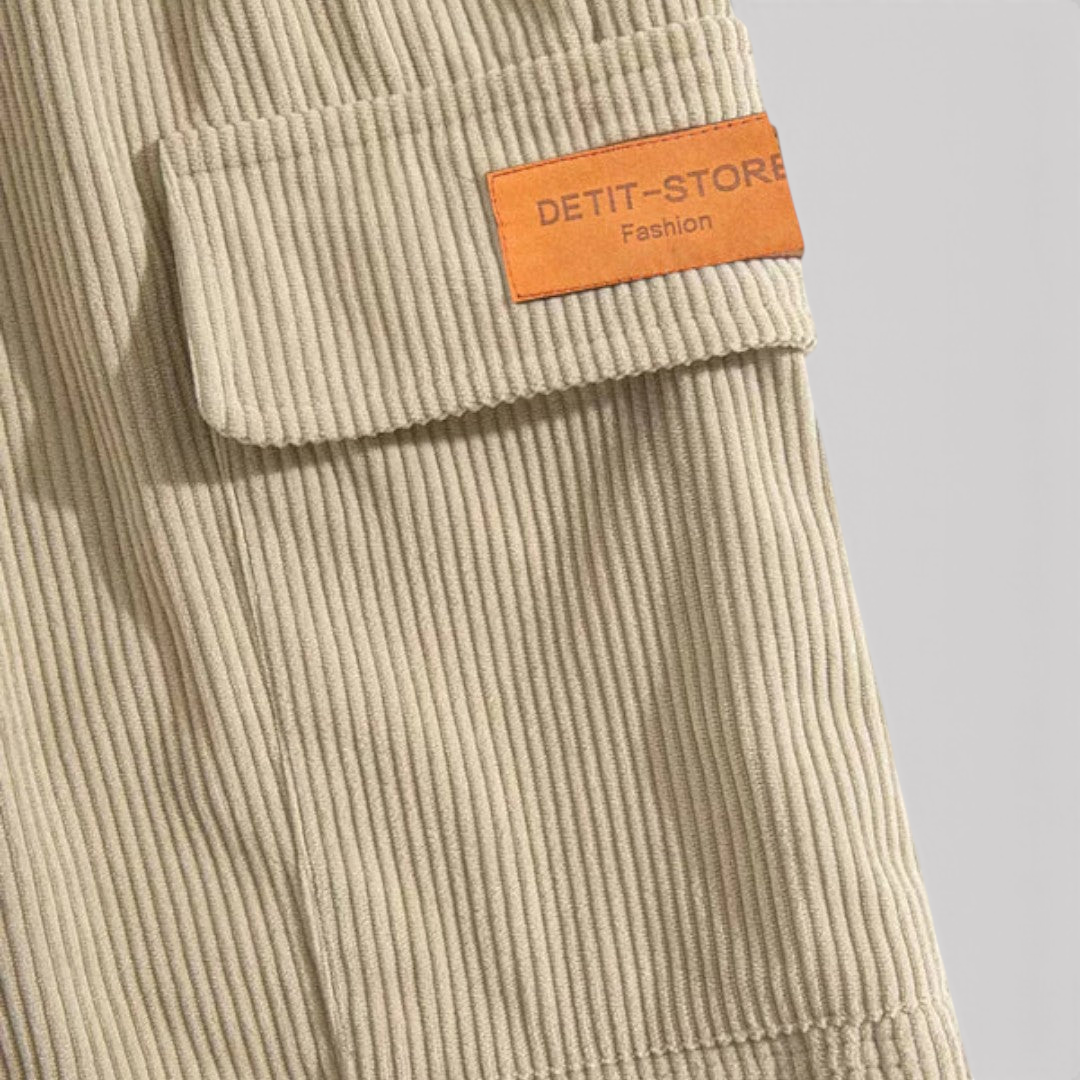 Michael Sydney men's rib shorts, front view