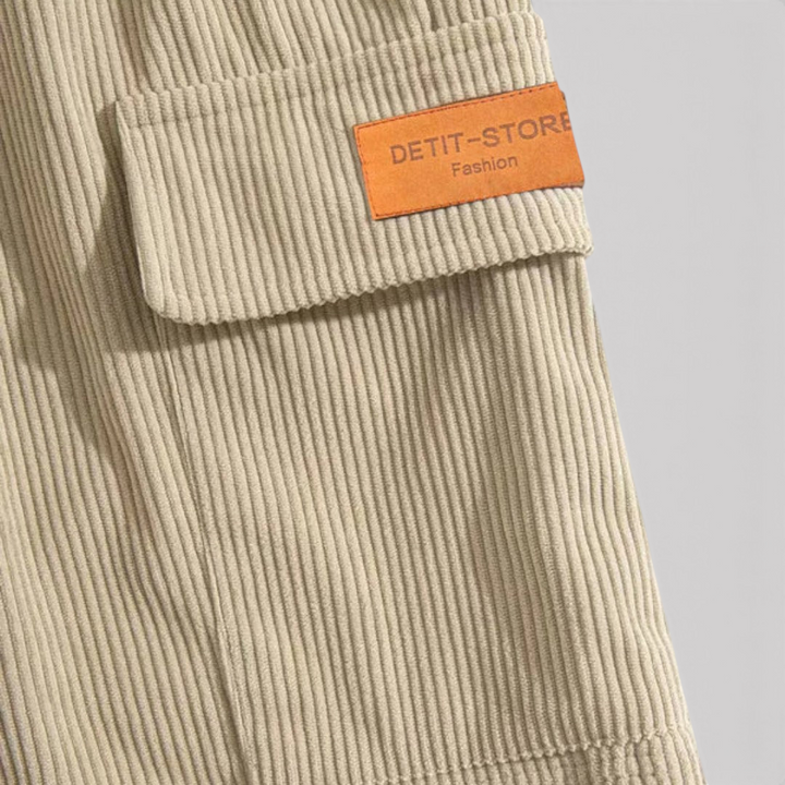 Michael Sydney men's rib shorts, front view