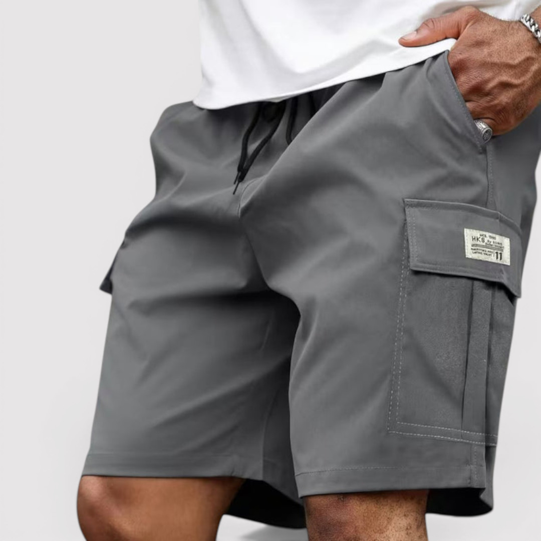 Michael Sydney men's cargo shorts, front view