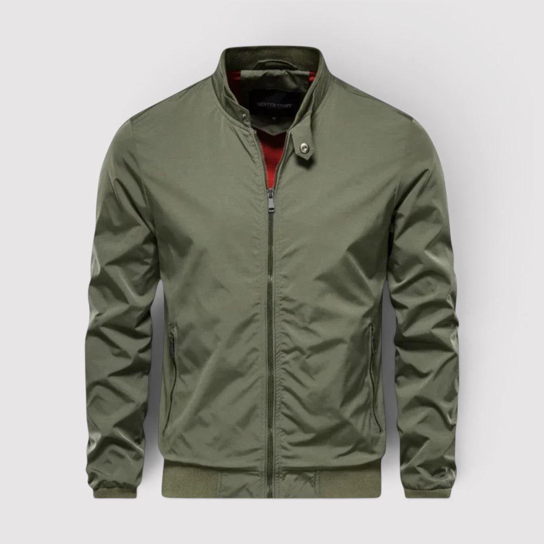 Michael Sydney men's zip jacket, front view