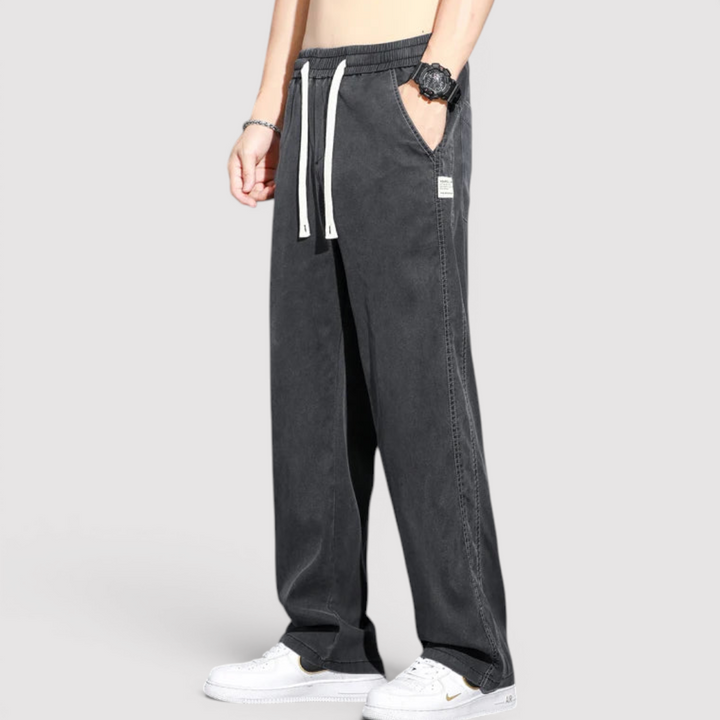Michael Sydney men's wide-leg pants, front view