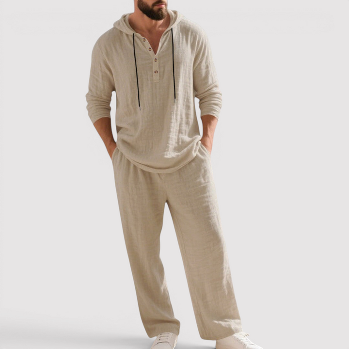 Michael Sydney men's sweatshirt and pants set, front view