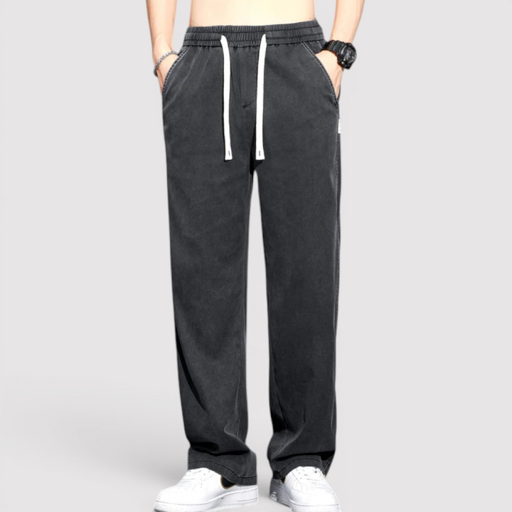 Michael Sydney men's wide-leg pants, front view