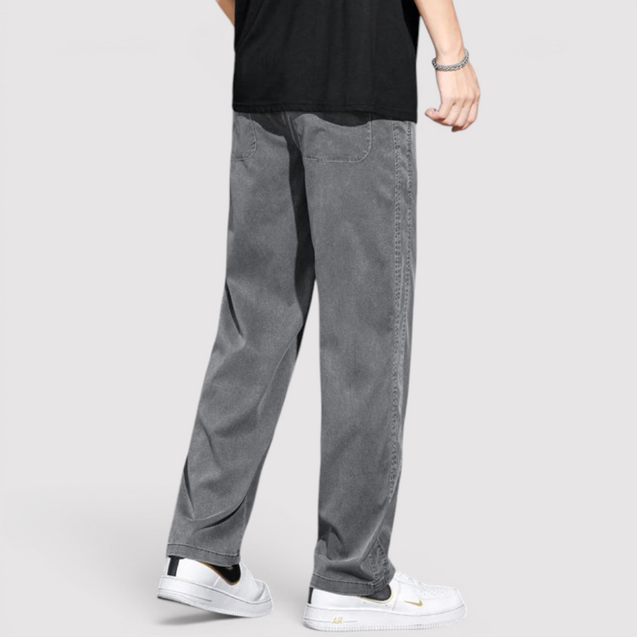 Michael Sydney men's wide-leg pants, front view
