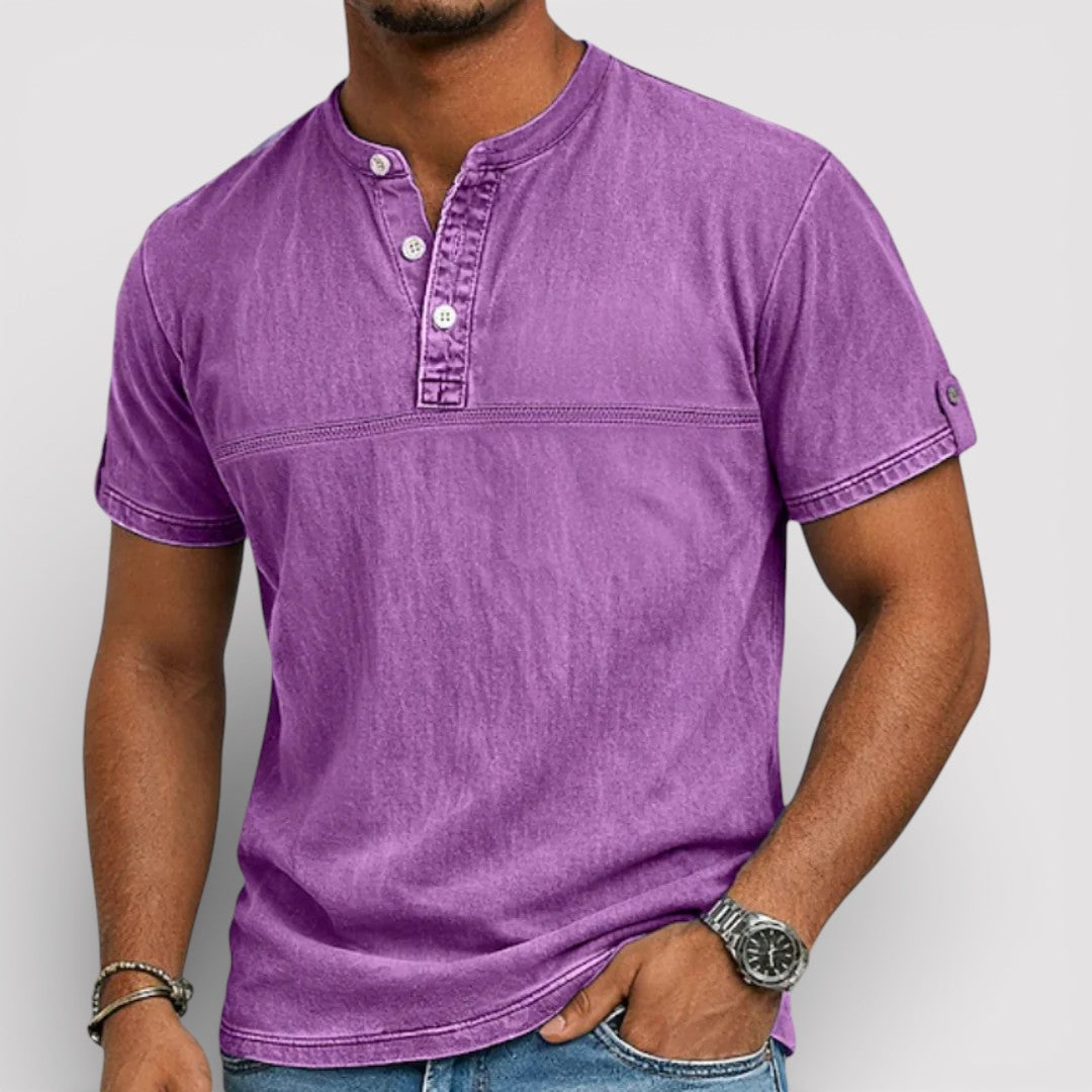 Michael Sydney men's short sleeve shirt, front view