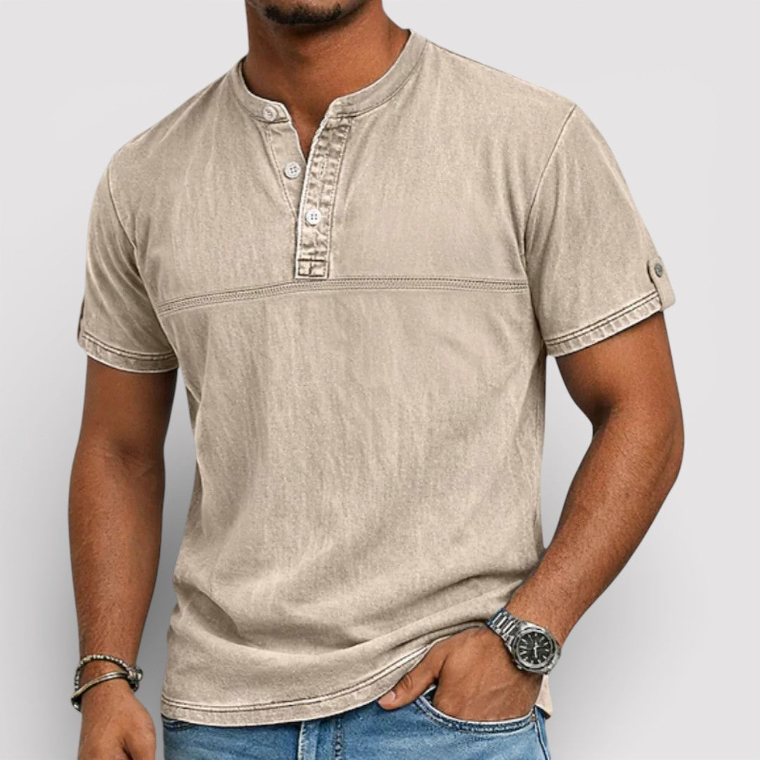 Michael Sydney men's short sleeve shirt, front view