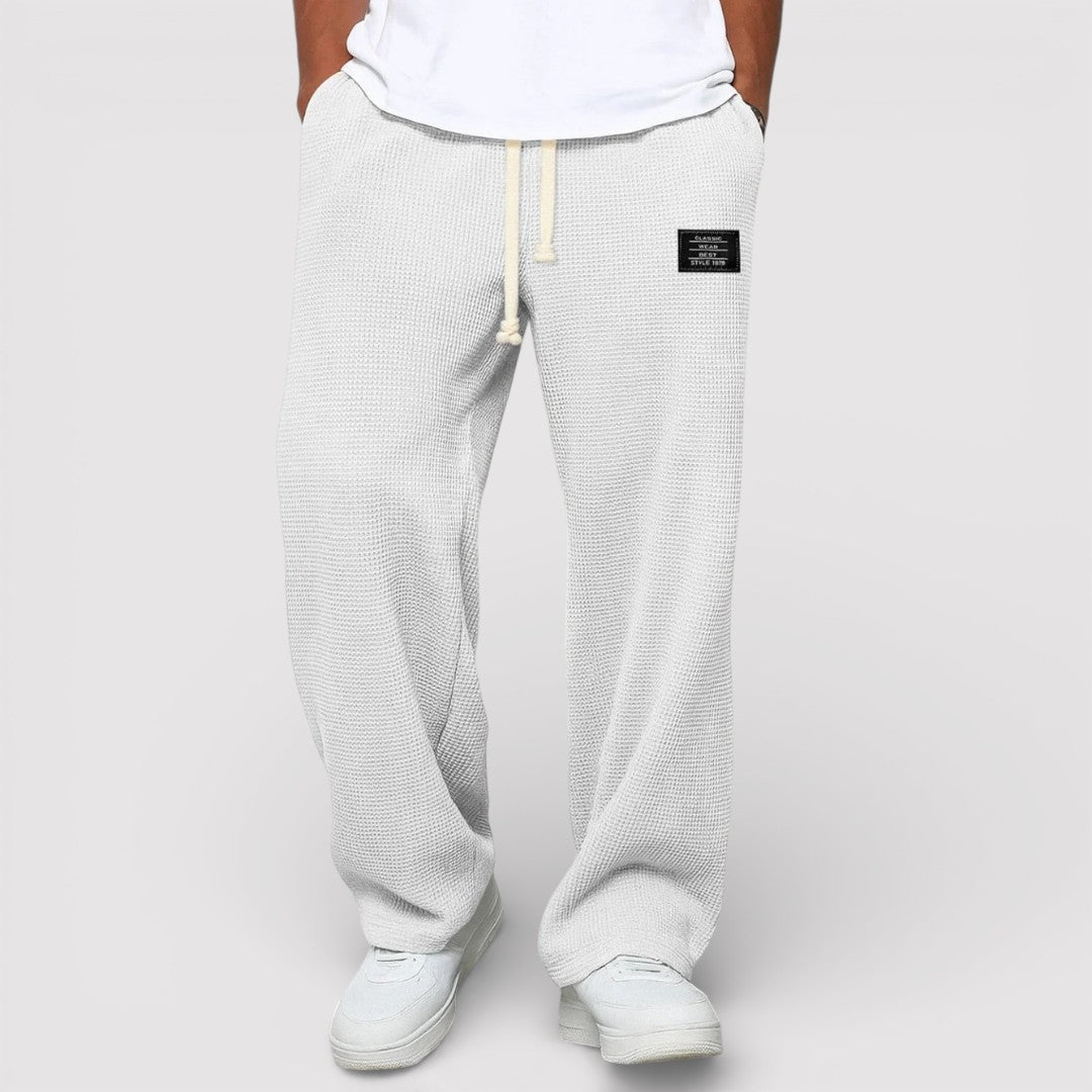 Michael Sydney men's drawstring pants, front view