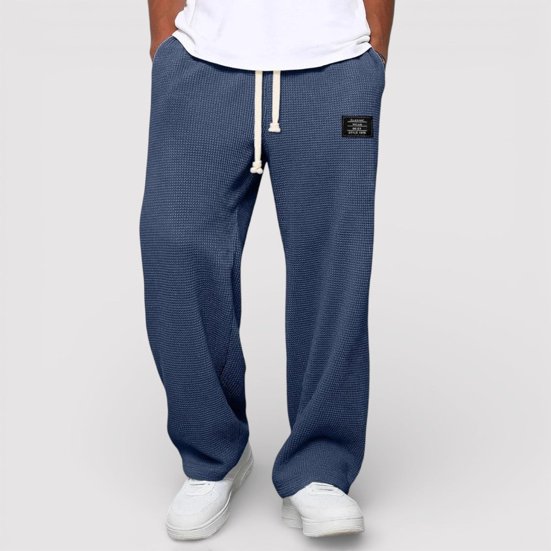 Michael Sydney men's drawstring pants, front view