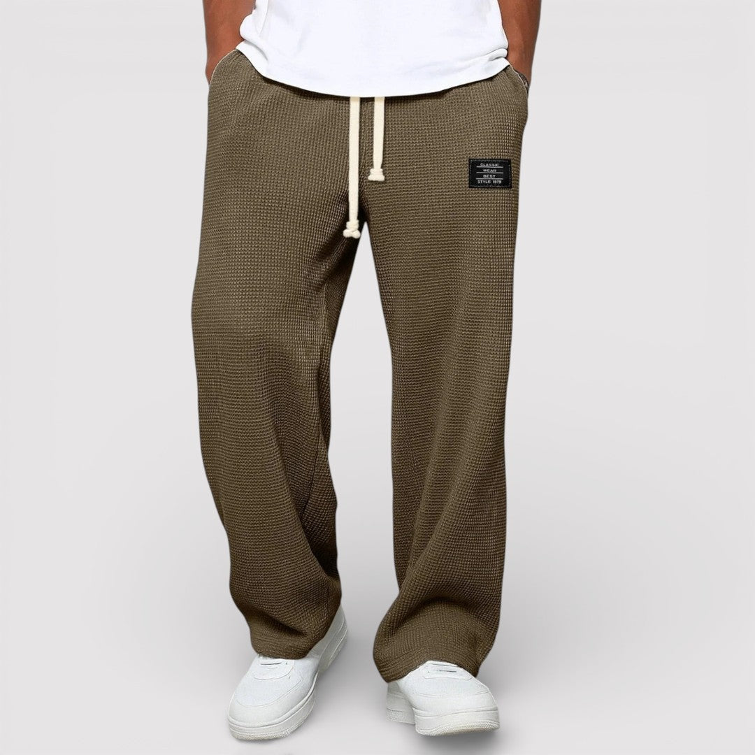 Michael Sydney men's drawstring pants, front view