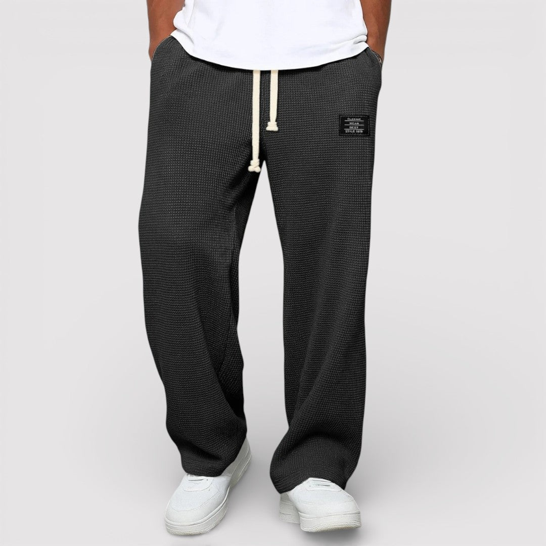 Michael Sydney men's drawstring pants, front view