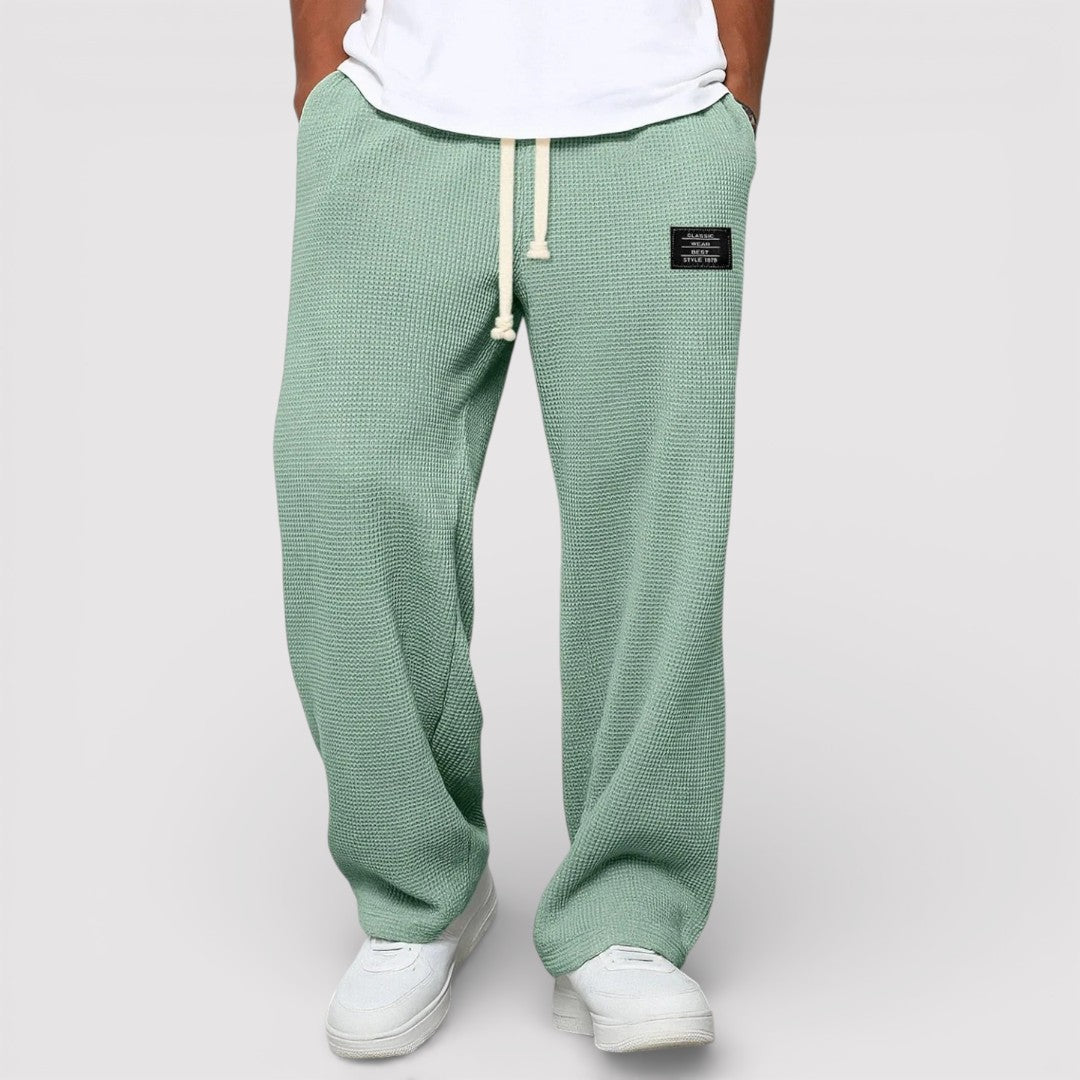 Michael Sydney men's drawstring pants, front view