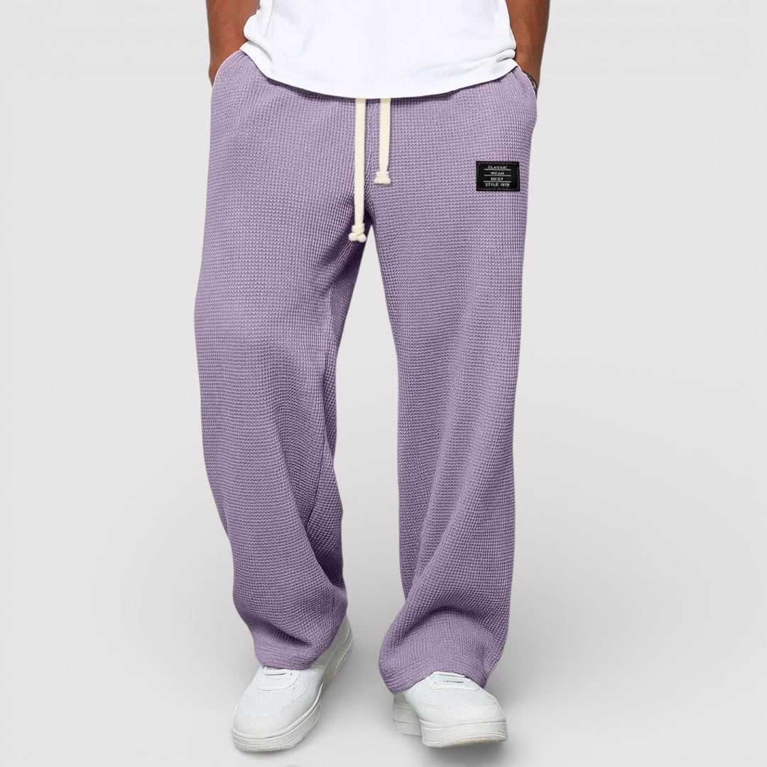 Michael Sydney men's drawstring pants, front view