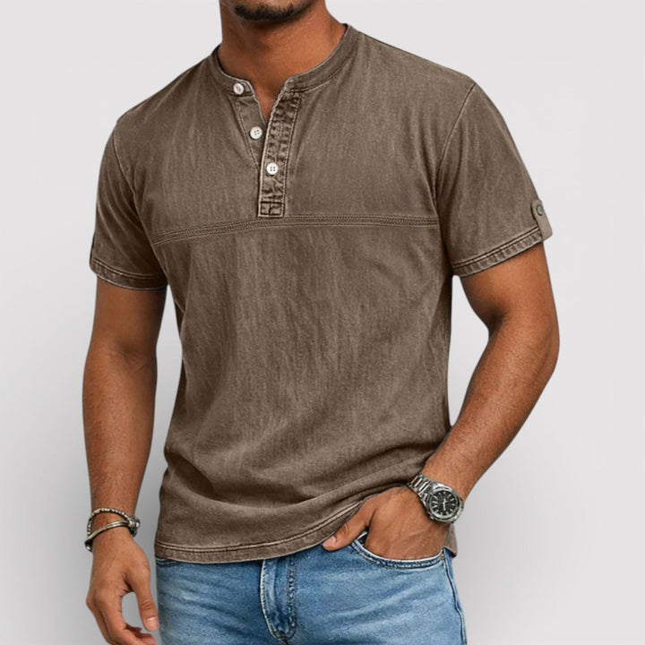 Michael Sydney men's short sleeve shirt, front view
