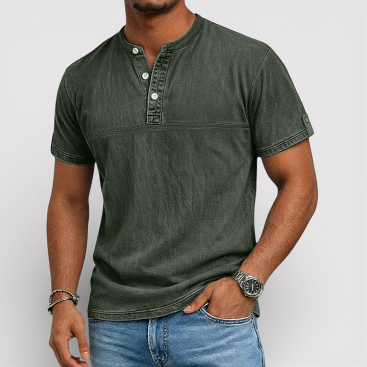 Michael Sydney men's short sleeve shirt, front view